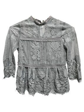 Miss Chievous Victorian Style Lace Blouse Top Sz S Dainty Whimsigoth Boho Artsy